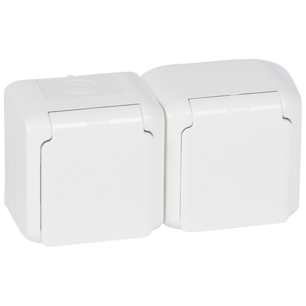 Розетки влагозащитные двойные Розетки влагозащитные двойные