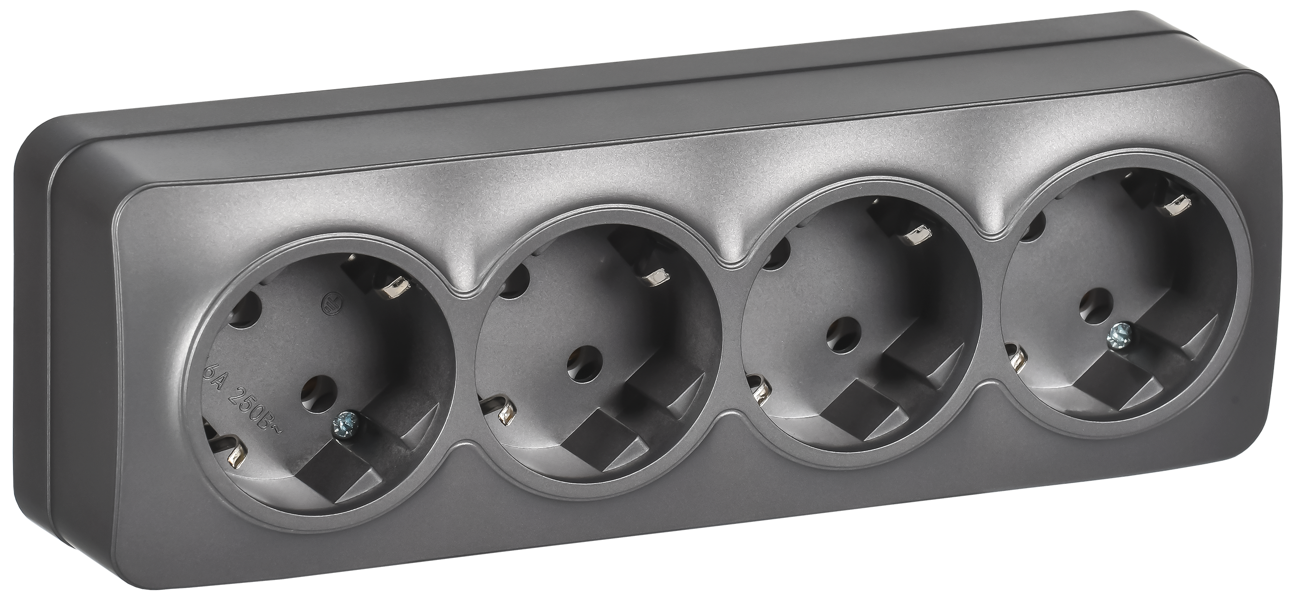 Розетки накладные четверные Розетки накладные четверные