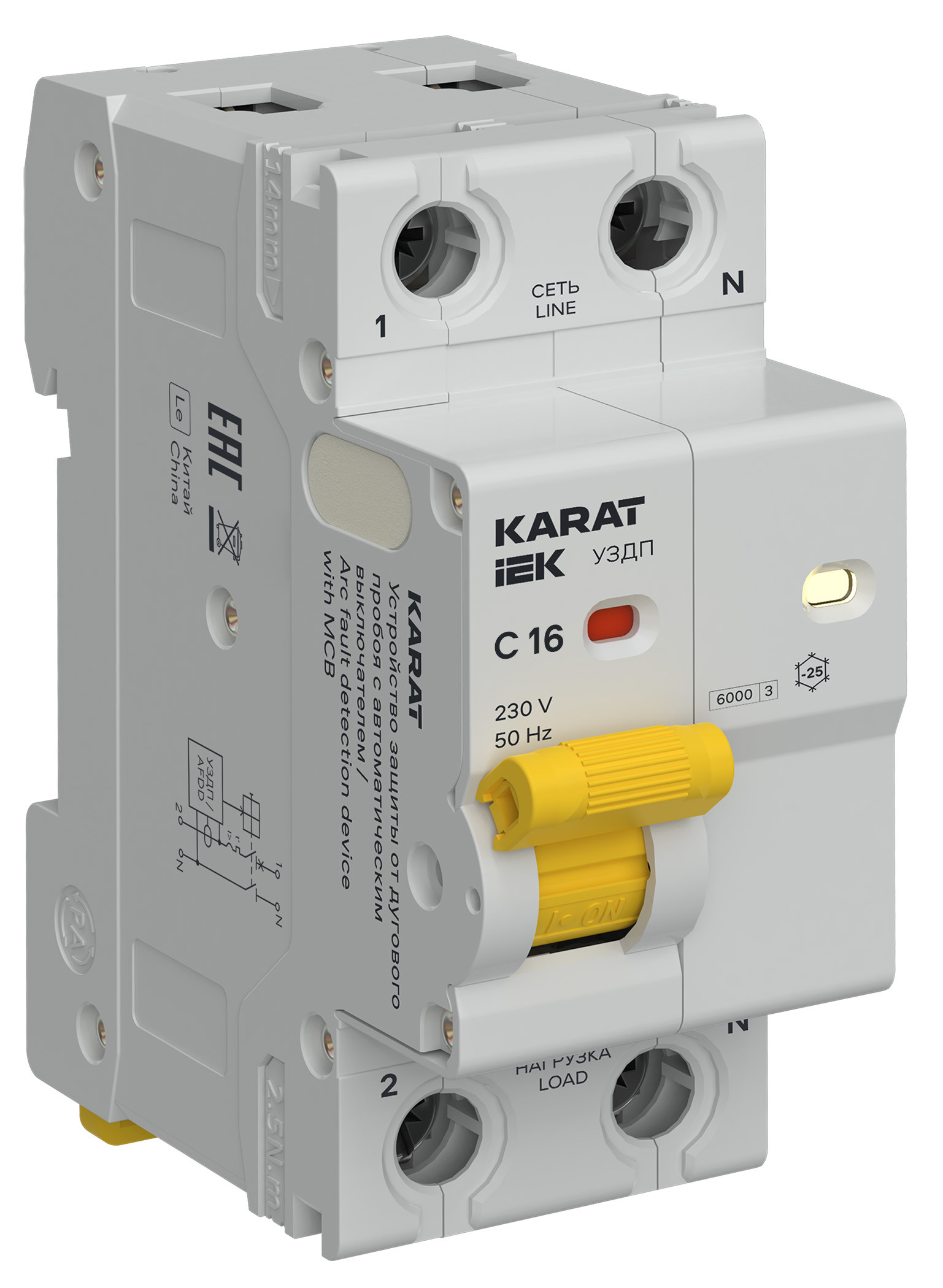 Устройства защиты от дугового пробоя с автоматическим выключателем (УЗДП + ВА)