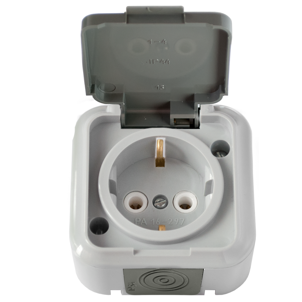 Розетки открытого монтажа