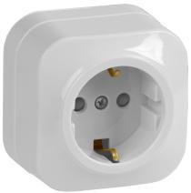 Розетки накладные одинарные