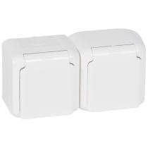 Розетки влагозащитные двойные