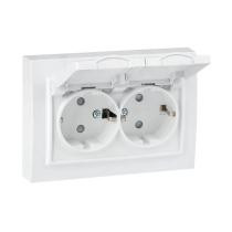 Розетки влагозащитные двойные