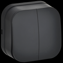 Накладные выключатели, переключатели двухклавишные