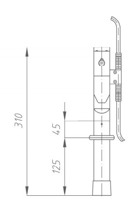 Переносное заземление ПЗУ-1 Д сеч. 16 мм2