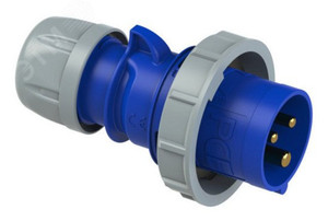 Вилка кабельная 16A/230V/1P+N+E/IP67 (PCE) 0132-6