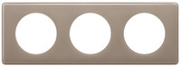 Celiane. Рамка 3-постовая. Цвет  Кофейный глянец (Legrand/Daccord) 066613