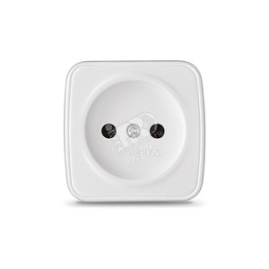 Розетка Электра без заземления белая (UNIVersal) 0011