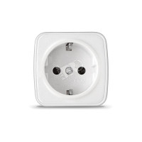 Розетка Электра с заземлением белая (UNIVersal) 0012