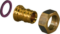 Штуцер Q&E 20x3/4' с накидной гайкой DR-латунь (Uponor) 1023016