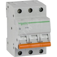 Выключатель автоматический трехполюсный 6А С ВА63 4.5кА (Schneider Electric) 11221