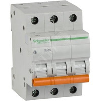Выключатель автоматический трехполюсный 63А С ВА63 4.5кА (Schneider Electric) 11229