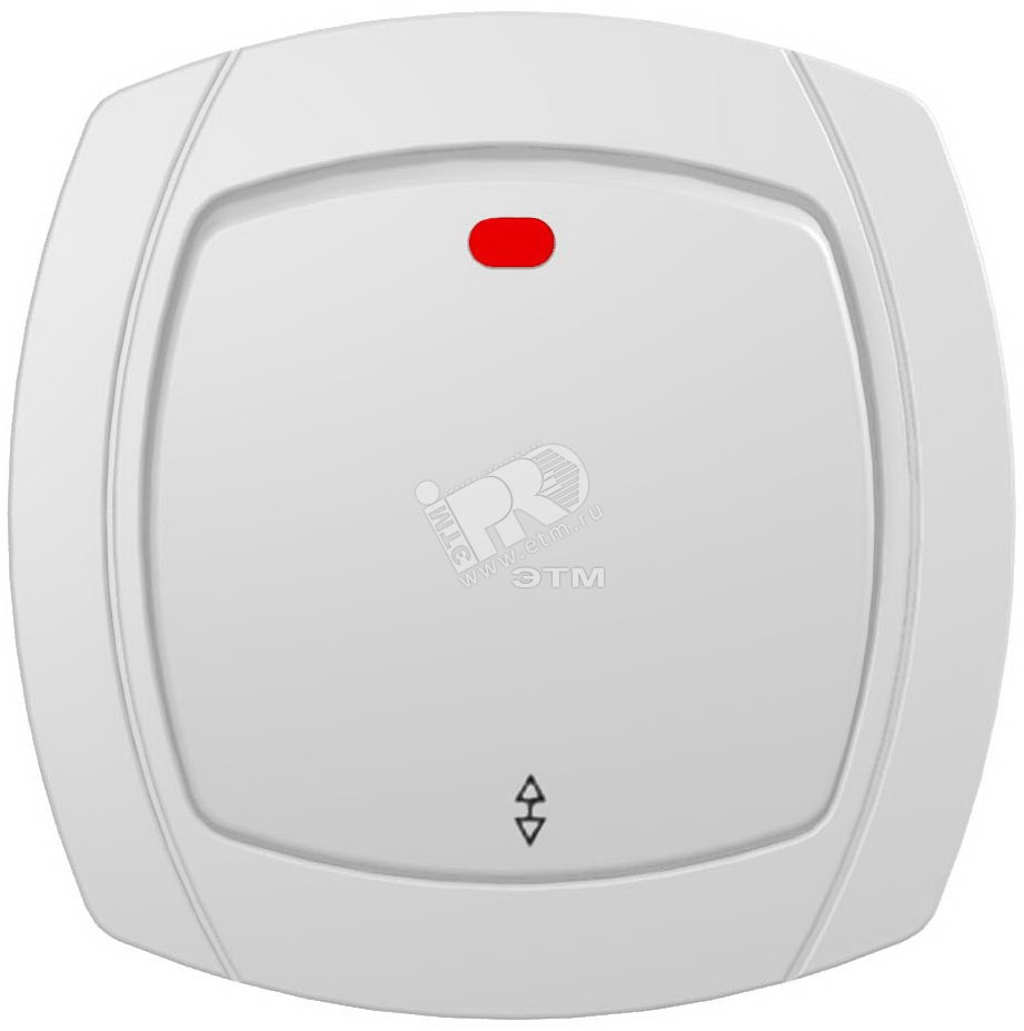 OVAL Выключатель проходной 3п СП 10А с индикатором белый (Powerman) 1152768