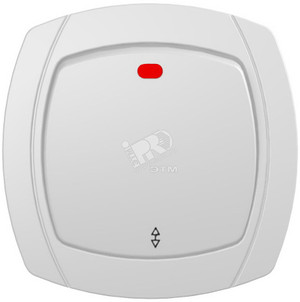 OVAL Выключатель проходной 3п СП 10А с индикатором белый (Powerman) 1152768