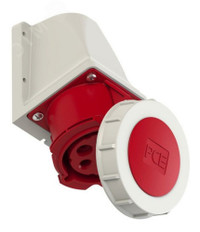 Розетка настенная 32А/400V/3P+N+E/IP67 (PCE) 1252-6