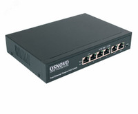 Коммутатор неуправляемый 6 портов RJ4510 100 Мб/с PoE 80Вт (SC&T) SW-20600/A(80W)