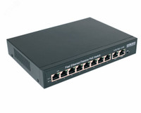 Коммутатор неуправляемый 8 портов RJ4510 100 Мб/с PoE 120Вт (SC&T) SW-21000/A(120W)