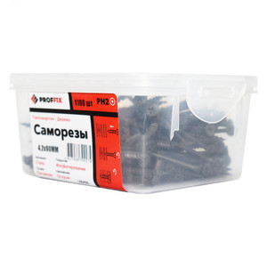 Саморез СГД 4,2х90 усиленный (TWN) (100 шт) - контейнер PRO (Tech-KREP) 146456
