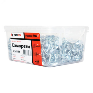 Саморез СММ 4,2х13 усиленный (TWN) (1000 шт) - контейнер PRO (Tech-KREP) 146505