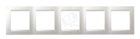 15 Рамка на 5 постов белый (Simon) 1500650-030