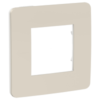 Рамка UNICA STUDIO однопостовая шампань/белый (Schneider Electric) NU280224