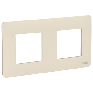 Рамка UNICA STUDIO двухпостовая бежевый (Schneider Electric) NU200444