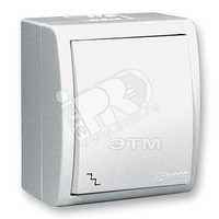 15 Aqua Выключатель проходной (переключатель) IP54 10А 250В винтовой зажим S15A белый (Simon) 1594201-030