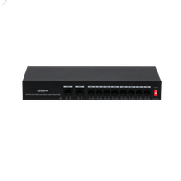 Коммутатор неуправляемый 10 портов RJ45  100 1000 Мб/с PoE 65Вт (Dahua) DH-PFS3010-8ET-65
