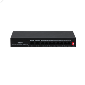 Коммутатор неуправляемый 10 портов RJ45  100 1000 Мб/с PoE 65Вт (Dahua) DH-PFS3010-8ET-65