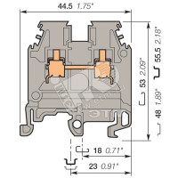 Клемма винтовая MA2.5/5N 2.5 мм.кв синяя (ABB) 5486R0500