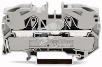Клемма двухпроводная проходная 0.5-16(25)мм.кв. на DIN рейку (WAGO) 2016-1201