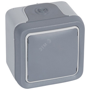 Вывод кабельный - Программа Plexo - серый - с зажимом для кабеля (Legrand/Daccord) 069745