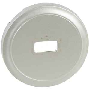 Панель лицевая розетки USB титан (Legrand/Daccord) 068553