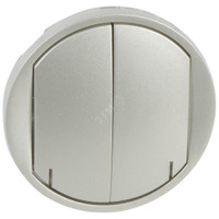 Celiane Панель лицевая выключателя 2м ZB титан (Legrand/Daccord) 068472