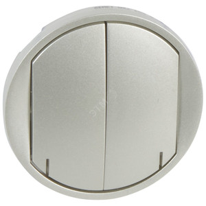 Celiane Панель лицевая выключателя 2м ZB титан (Legrand/Daccord) 068472