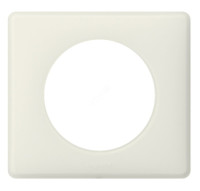 Рамка, однопостовая, белая перкаль (Legrand/Daccord) 066701