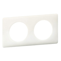 Рамка, двухпостовая, белый глянец (Legrand/Daccord) 066632