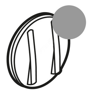 Celiane Лицевая панель выключателя/переключателя двухклавишного 1п 067001/02/31/32 с тонкими клавишами титан (Legrand/Daccord) 065102