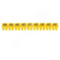 CAB3 Кольцо маркировочное 0.5-1.5мм (A) черное/желтое (300шт) (Legrand/Daccord) 038300