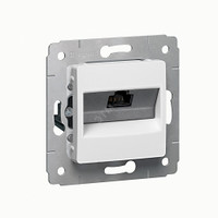 CARIVA Розетка компьютерная RJ45 в рамку белая (Legrand/Daccord) 773641