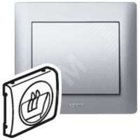 Galea Life Панель лицевая розетки для колонок aluminium (Legrand/Daccord) 771300