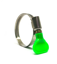 Хомут червячный 16-25/9 W2 нержавеющая сталь с ключом 2Л 16-25-7 Н ГОСТ 28191-89 (Мир хомутов) H16-25-9KL22