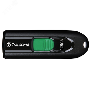 Флеш накопитель 128GB JetFlash 790С, USB 3.2 Gen 1, выдвижной, черный, синий (Transcend) TS128GJF790C
