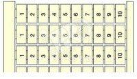 Маркировка вертикальная RC610 10х(41...50) (TE Connectivity (Entrelec,Tyco)) ENT1SNA233045R2100