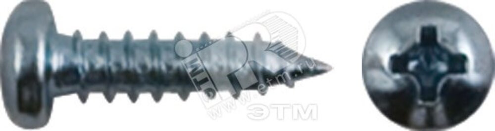 Шуруп DIN7981 3,9х16 полукруглая головка, остроконечный (100шт) (ХВАТ) 21662-0