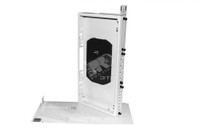 Бокс оптический универсальный 19 от 8 до 24 портов (SC/ duplex LC/ ST/ FC) со сплайс пластиной без пигтейлов и проходных адаптеров 1U серый (Hyperline) 237482