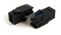 Вставка Keystone Jack проходной адаптер USB 3.0 (Type A) 90град. ROHS черная (Hyperline) 251219