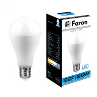 Лампа светодиодная LED 25вт Е27 дневной (FERON) LB-100 25792