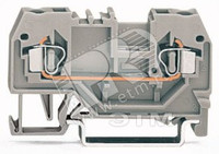 Клемма двухпроводная проходная серая (WAGO) 280-901