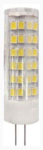 Лампа светодиодная LED 7 Вт 560Лм 2700К капсула теплый G4 170-265В LED JC-7W-220V-CER-827-G4 Standart (ЭРА) Б0027859